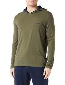 BOSS Herren Hoodie Kapuzenpullover Loungewear Sweatshirt Mix&Match LS Shirt, Farbe:Grün, Artikel:-307 Dark Green, Größe:XL von BOSS