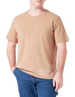 BOSS Herren Identity RN T-Shirt, Medium Beige261, M von BOSS