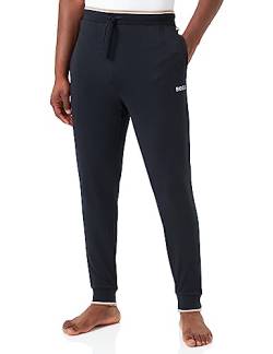 BOSS Herren Jogginghose Homewear Loungewear Racing Pants Cuff, Farbe:Schwarz, Hosengröße:L, Artikel:-001 Black von BOSS