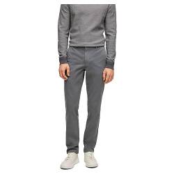 BOSS Herren Kaito1 Slim-Fit Chino aus elastischer Baumwoll-Gabardine Dunkelgrau 46 von BOSS