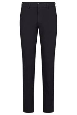 BOSS Herren Kaito1 T Slim-Fit Hose aus Baumwoll-Mix mit Bundfalten Schwarz 102 von BOSS