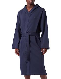BOSS Herren Morgenmantel Loungewear Homewear French Terry Robe, Farbe:Blau, Größe:M, Artikel:-402 dark blue von BOSS