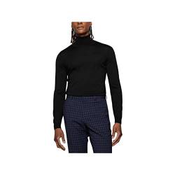 BOSS Herren Musso-P Slim-Fit Rollkragenpullover aus Schurwolle Schwarz XL von BOSS