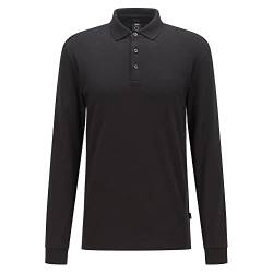 BOSS Herren Pado 30 Poloshirt aus Interlock-Baumwolle mit Logo-Stickerei Schwarz XXXL von BOSS