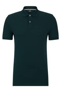 BOSS Herren Pallas Regular-Fit Poloshirt aus Baumwolle mit Logo-Stickerei Hellgrün XL von BOSS