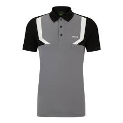 BOSS Herren Paule 2 Polo, Medium Grey36, L EU von BOSS