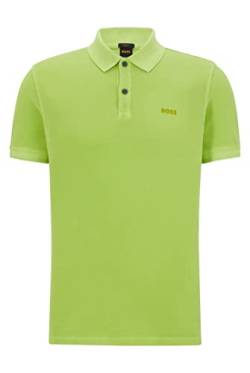 BOSS Herren Prime Slim-Fit Poloshirt aus Baumwoll-Piqué Grün M von BOSS