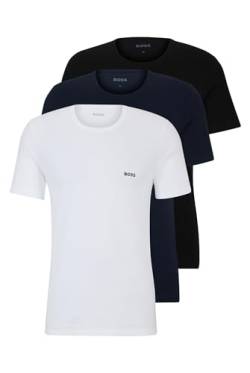 BOSS Herren R-Neck T-Shirt, 3er Pack Classic, Assorted 984, S von BOSS