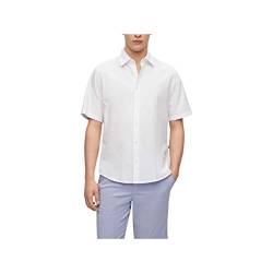 BOSS Herren Rash 2 Regular-Fit Hemd aus Oxford-Baumwolle Weiß L von BOSS