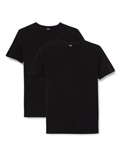 BOSS Herren Round Neck T-Shirt, 2er Pack Modern, Black, S von BOSS