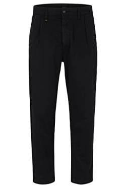 BOSS Herren Schino-Shyne Slim-Fit Hose aus elastischem Baumwoll-Twill Schwarz 34/32 von BOSS