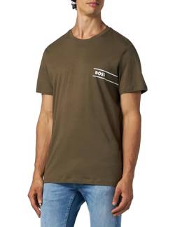 BOSS Herren Shirt Kurzarmshirt T-Shirt RN 24, Farbe:Grün, Artikel:-361 Olive, Größe:XL von BOSS