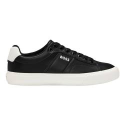 BOSS Herren Sneaker Aiden_Tenn_flpp, Black, 42 EU / 8 UK von BOSS