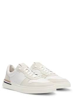 BOSS Herren Sneaker Clint_Tenn_nult, Open White, 43 von BOSS