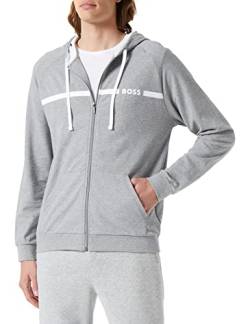 BOSS Herren Sweatjacke Loungewear Homewear Jacke Authentic Jacket H, Farbe:Grau, Größe:M, Artikel:-033 medium grey von BOSS