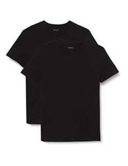 BOSS Herren T-Shirt Rn 2p Co T-Shirt, New Black, L von BOSS