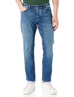 BOSS Herren Taber BC-C Blaue Tapered-Fit Jeans aus bequemem Stretch-Denim Blau 32/34 von BOSS