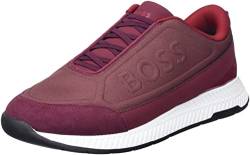 BOSS Herren Titanium_Slon_nyem Sneaker, Dark Red606, 41 EU von BOSS