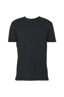 BOSS Herren Tokks T-Shirt aus Baumwoll-Jersey mit sonnengebleichtem Effekt Schwarz L von BOSS