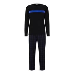 BOSS Herren Urban Long Set mit Logo Bright Blue, L von BOSS