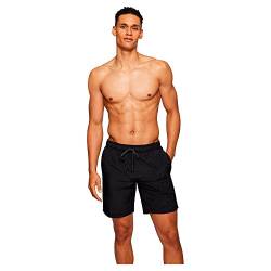 BOSS Herren Whale Schnell trocknende Badeshorts mit 3D-Logo-Stickerei Schwarz XL von BOSS