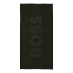 BOSS Hugo Badetuch 160cm x 80cm Handtuch Strandtuch Logo Beach Towel Solid, Farbe:Oliv, Artikel:-300 Green von BOSS