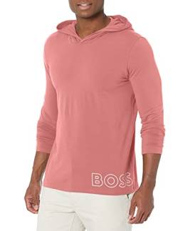 BOSS Hugo Herren Identity Langärmeliges Lounge-T-Shirt Unterhemd, Pink, X-Groß von BOSS