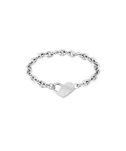 BOSS Jewelry Gliederarmband für Damen Kollektion DINYA aus Edelstahl - 1580418 von BOSS