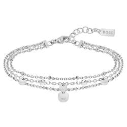 BOSS Jewelry Gliederarmband für Damen Kollektion IRIS aus Edelstahl - 1580331 von BOSS