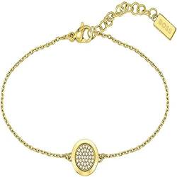 BOSS Jewelry Gliederarmband für Damen Kollektion MEDALLION Gelbgold - 1580301 von BOSS