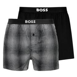 BOSS Men's 2P Boxer EW Pyjama_Short, Black2, M von BOSS