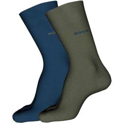 BOSS Men's 2P RS Uni Colors CC Regular Socks, Open Green361, 40-46 von BOSS