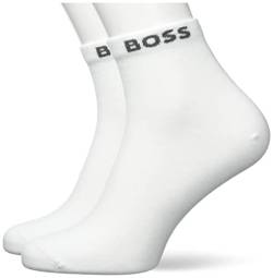 BOSS Men's 2P SH Uni CC Short Socks, White100, 40-46 von BOSS