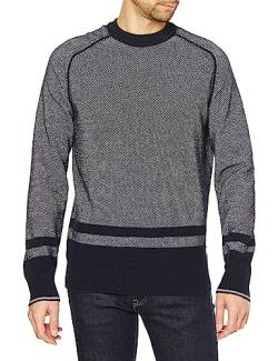 BOSS Men's Apok Knitted-Sweater, Open Blue461, L von BOSS