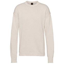 BOSS Men's Arcott Knitted-Sweater, Open White150, S von BOSS