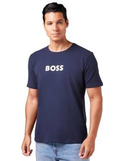 BOSS Men's Easy T-Shirt Pyjama_Set, Dark Blue401, XL von BOSS