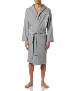 BOSS Men's Identity Hooded Robe Dressing_Gown, Medium Grey35, M von BOSS