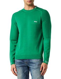 BOSS Men's Rolet Knitted-Sweater, Open Green342, XXL von BOSS