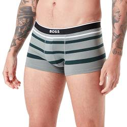 BOSS Men's Stripe Trunk, Open Green344, M von BOSS