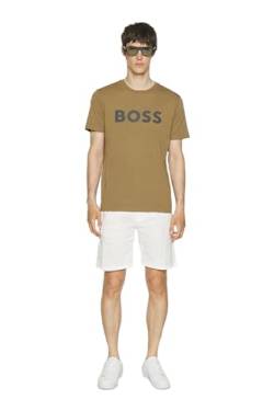 BOSS Men's Thinking 1 T-Shirt, Open Beige280, S von BOSS
