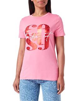 BOSS Women's C_Elogo_17 T_Shirt, Medium Pink668, L von BOSS