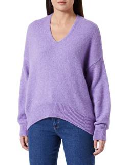 BOSS Women's C_Fondianan Sweater, Bright Purple, L von BOSS