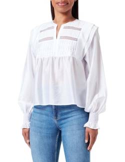 BOSS Women's C_Ibaca Blouse, White100, 38 von BOSS