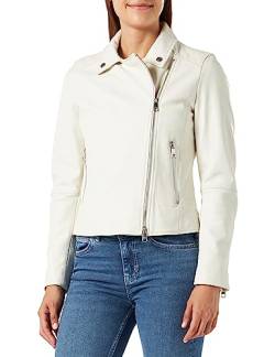 BOSS Women's C_Saleli3 Leather_Jacket, Open White118, 36 von BOSS