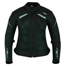 BOSmoto Motorradjacke Damen |Leichte, Atmungsaktive Sommer Mesh Motorcycle Stadt Textiljacke Frauen mit CE Schulter Ellbogen, Rückenprotektoren, Breitenverstellung von BOSmoto