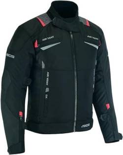 BOSmoto Motorradjacke Herren, Belüftung Reißverschluss, Atmungsaktive Sommer Mesh Motorcycle Stadt Textiljacke Männer mit CE Schulter Ellbogen und Rückenprotektoren, Stretch (XXL) von BOSmoto