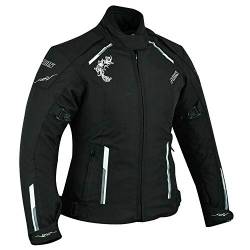 Motorcycle Motorradkombi Frauen Damen Sommer Winter Gepanzerte Textilwasserdichte (Jacke, XL) von BOSmoto