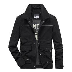 BOTCAM Cordjacke Herren Herbst Slim Fit Männer, mit Innen Bomberjacke Corduroy Lässig Jacke Mode Winterjacke Traditionell Chino Jacken Herren Übergangsjacke Motorradjacke L XL XXL 3XL 4XL von BOTCAM