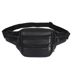 BOTCAM Gürteltasche, Business-Tasche, erste Schicht, Rindsleder, Handytasche, Outdoor-Sport, Radfahren, Gürteltasche Business Sporttasche (Black, One Size) von BOTCAM