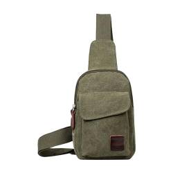 BOTCAM Männer Taille Pack Leinwand Brust Tasche Koreanische männer Tasche Casual Kleinen Rucksack Schulter Tasche Multifunktionale Sport Umhängetasche Umhängetaschen Herren Laptop 17 (AG, One Size) von BOTCAM